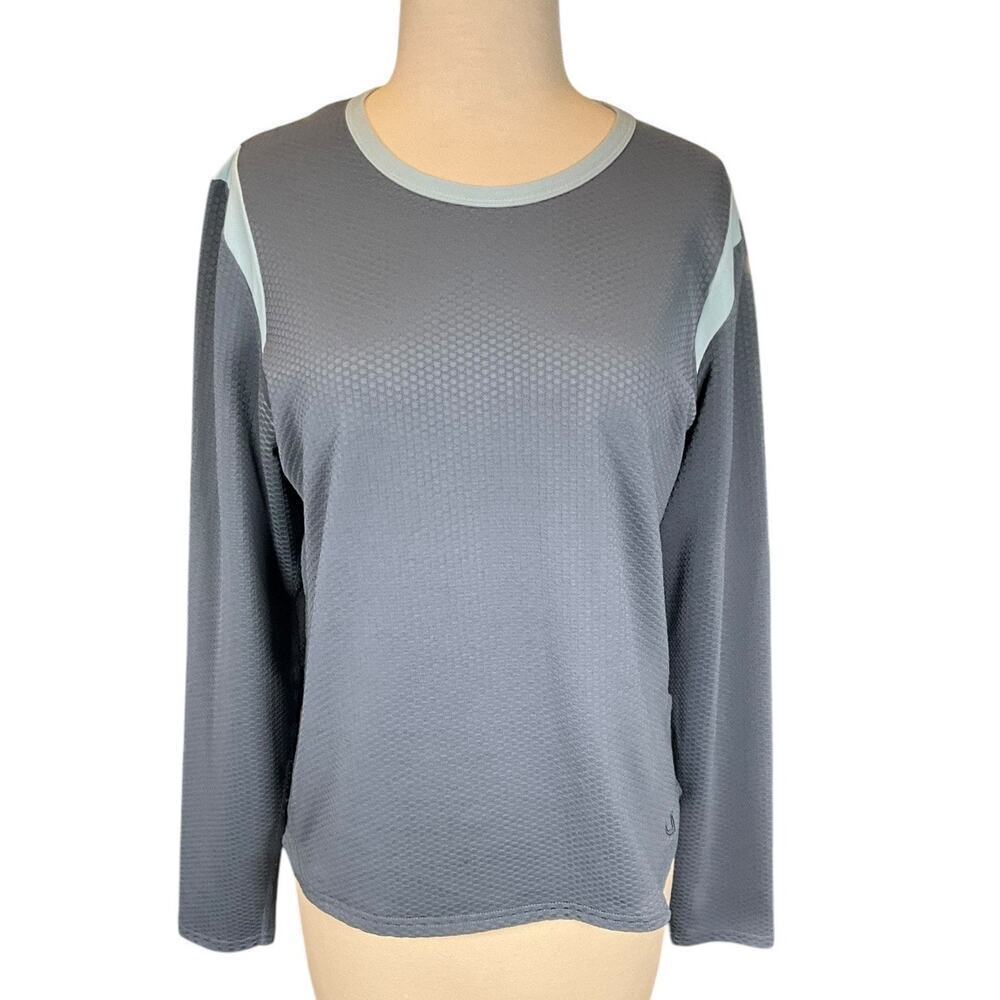 Nike Sphere Therma Blue Long Sleeve Running Shirt Women's SZ Medium Light Weight